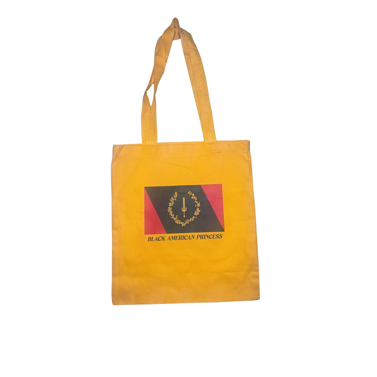 Black American Princess Tote Bag