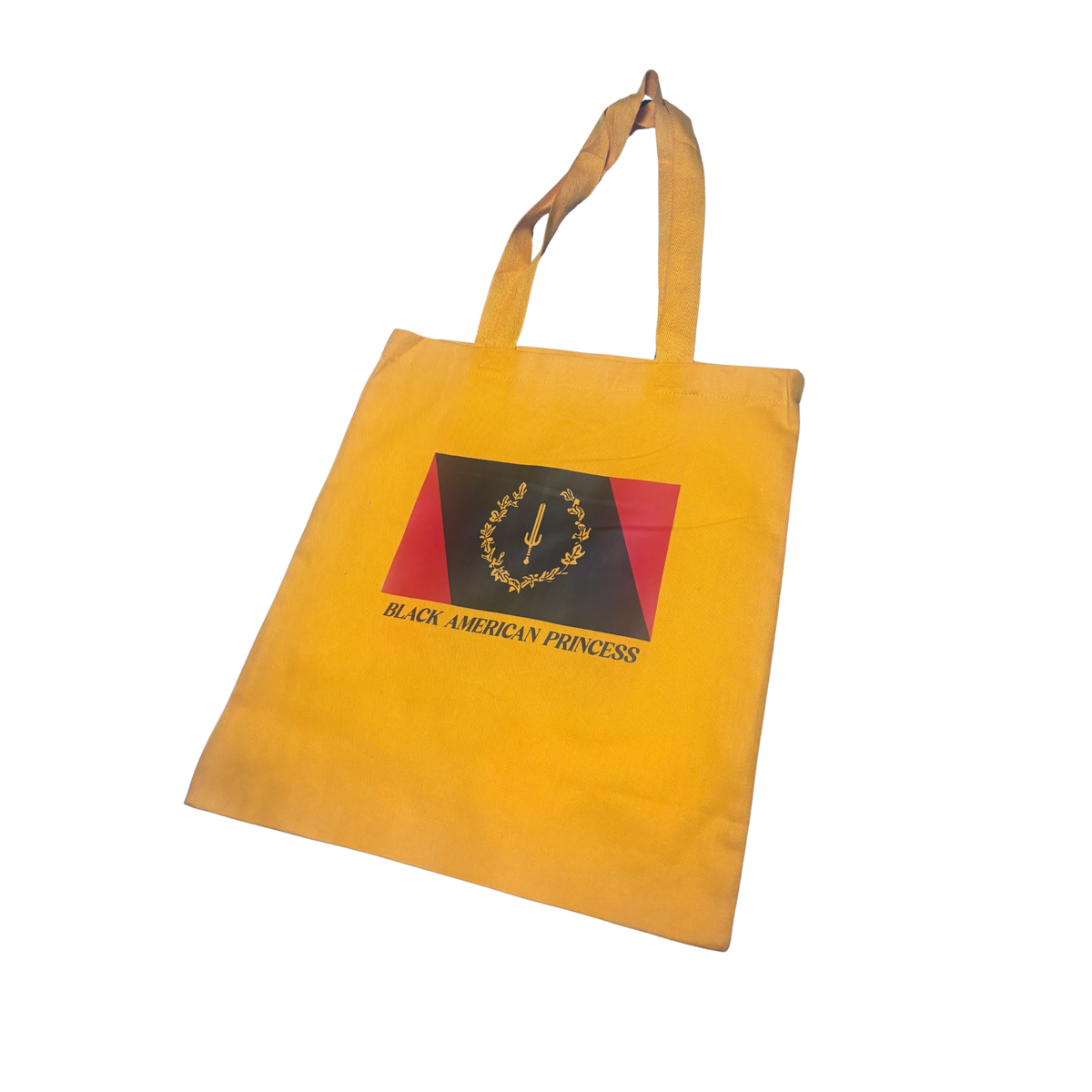 Black American Princess Tote Bag