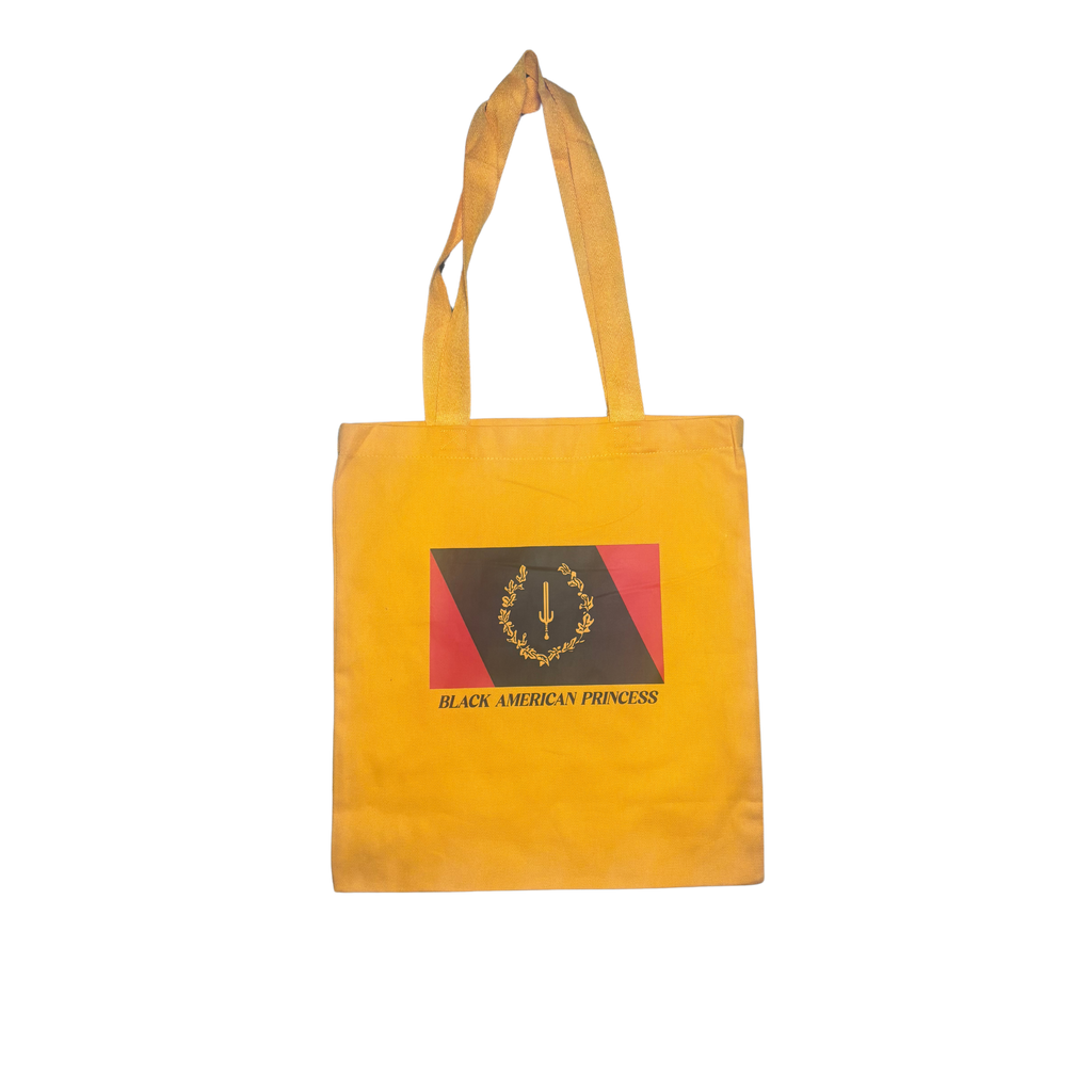 Black American Princess Tote Bag