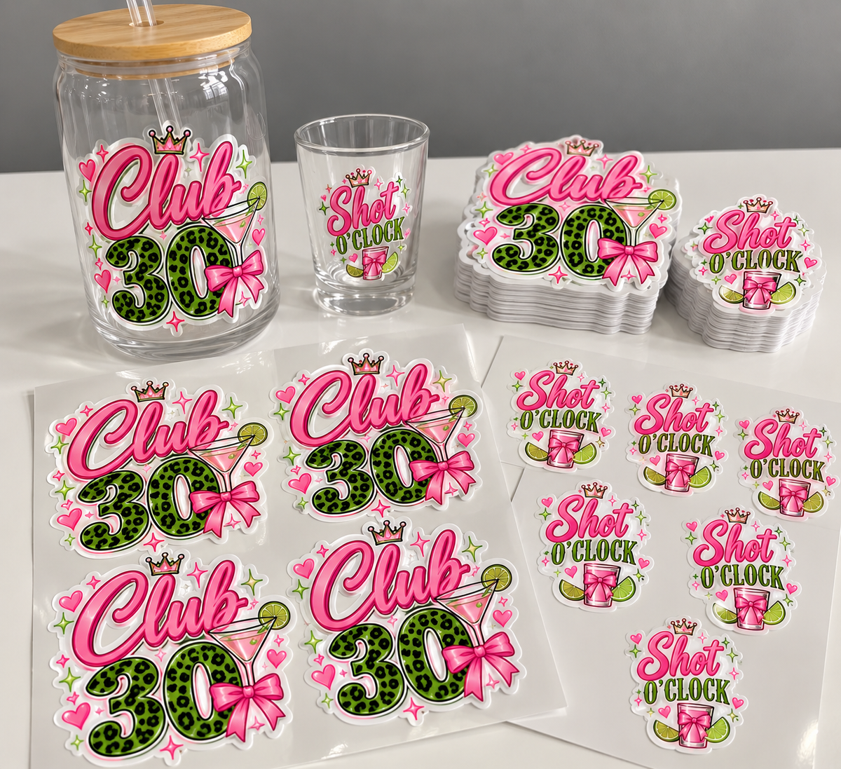Custom UV DTF Stickers